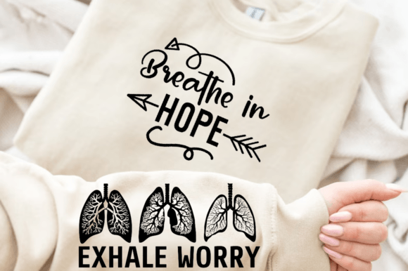 Breathe in Hope Sleeve Svg Design for T-Shirt Graphics