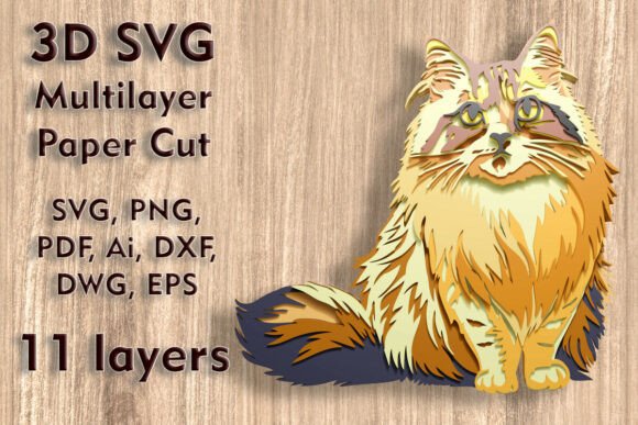 Cat 3D SVG: A Versatile Design for Creative Branding