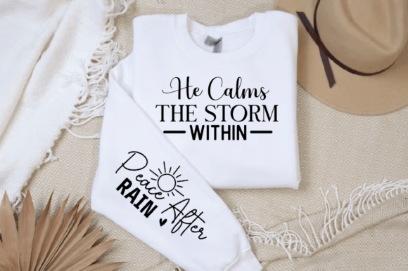 He Calms the Storm Within: A Versatile T-Shirt Design Graphic