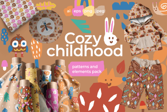 Сhildhood: Cozy Graphics and Patterns for Handmade Creations
