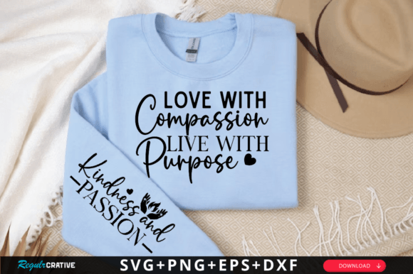 Love with Compassion: A Versatile SVG for T-Shirt Designs