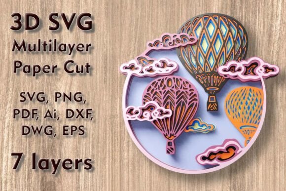 Review: Balloon 3D SVG Multilayer PaperСut Files