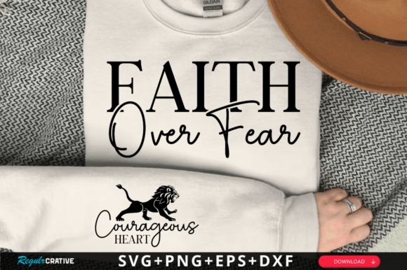 Review: Faith over Fear Sleeve Svg Design for T-Shirt Designs and Graphics