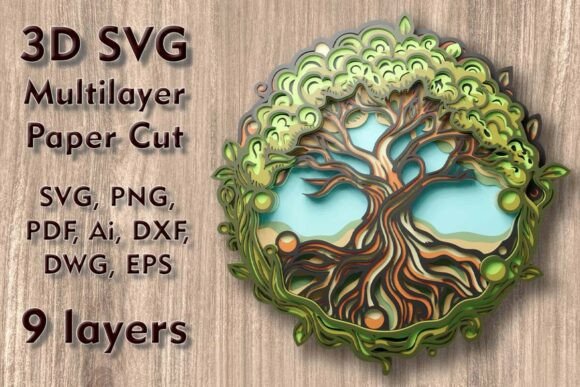 Review: Tree of Life 3D SVG for Shadow Boxes