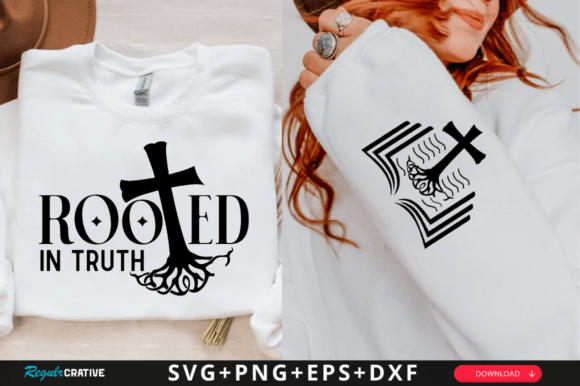Rooted in Truth Sleeve Svg: A Versatile T-Shirt Design
