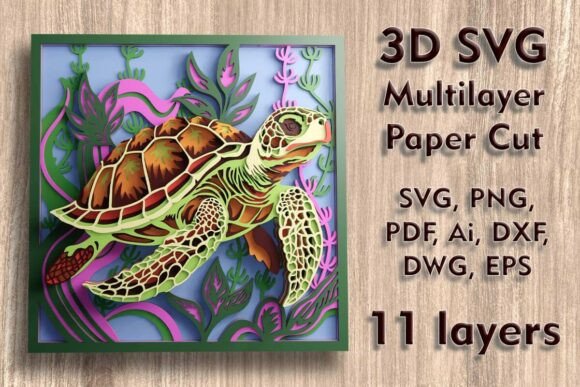 Sea Turtle 3D SVG for Shadow Boxes: A Publisher's Review