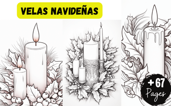 VELAS NAVIDEÑAS: Ideal Graphics for Festive Illustrations