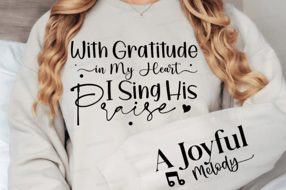 With Gratitude in My, Religious SVG for T-Shirt Designs